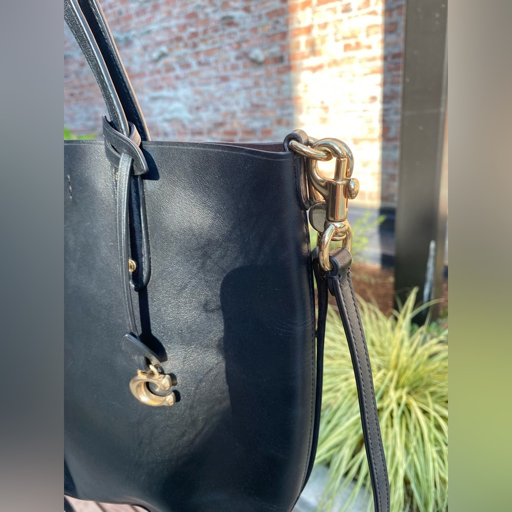 Coach Vintage 1980s Leather Shopper Tote Excellent Condition - Picture 14 of 15